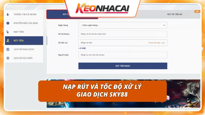 Sky88 7 Giao dịch siêu tốc khẳng định sự uy tín và sòng phẳng